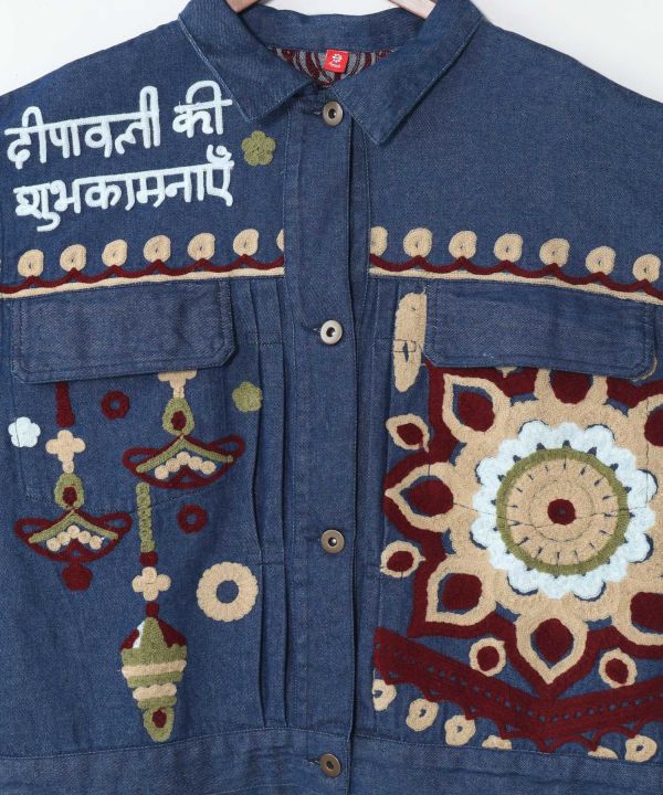 Ari Embroidered Denim Shirt