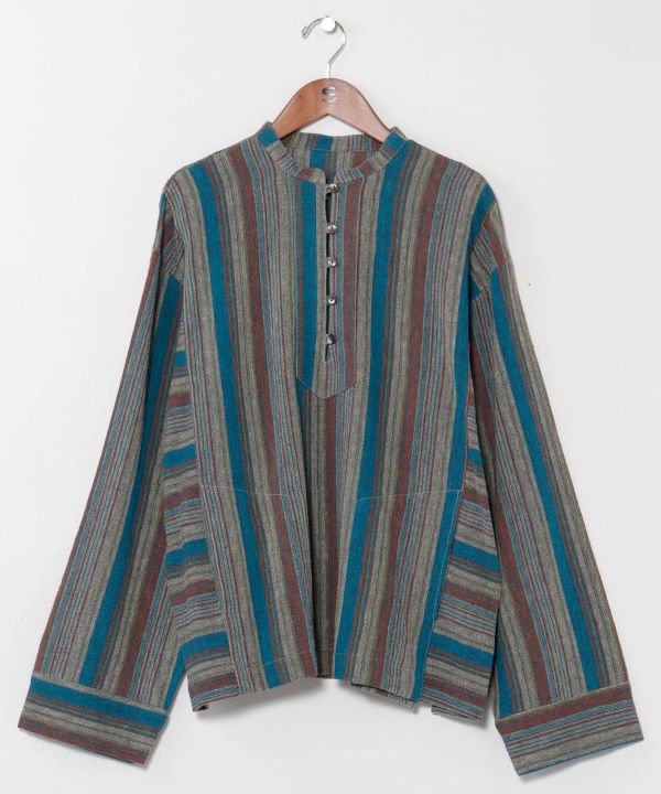 Cotton Woven Kurta Shirt by AMINA - Ametsuchi