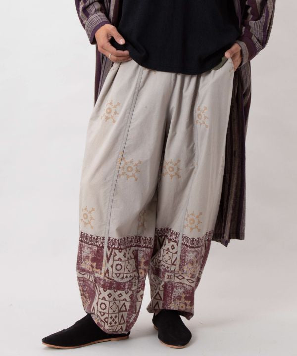 Vintage Geometric Print Men's Pants by AMINA - Ametsuchi