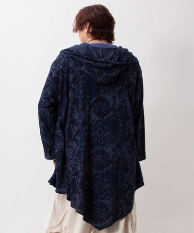Botanical Relaxed Silhouette Cardigan by AMINA - Ametsuchi