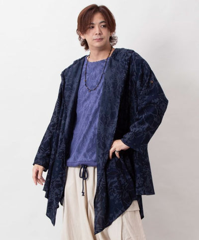 Botanical Relaxed Silhouette Cardigan by AMINA - Ametsuchi