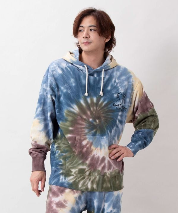 Men's Tie-Dye Hoodie - Amina x grn by AMINA - Ametsuchi
