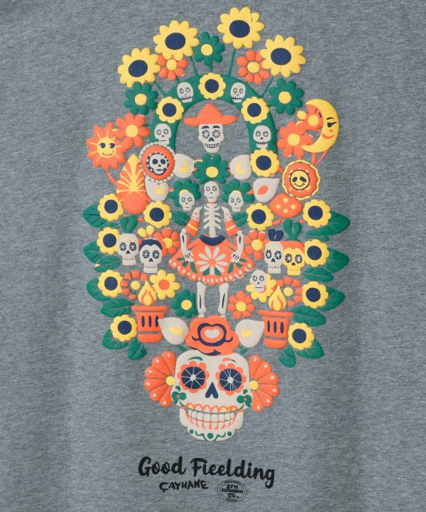 Sugar Skull Graphic Top - Amina x grn by AMINA - Ametsuchi