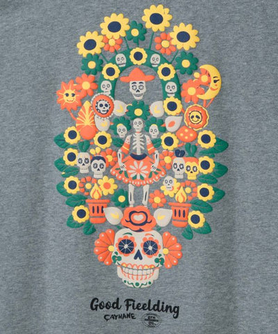 Sugar Skull Graphic Top - Amina x grn by AMINA - Ametsuchi