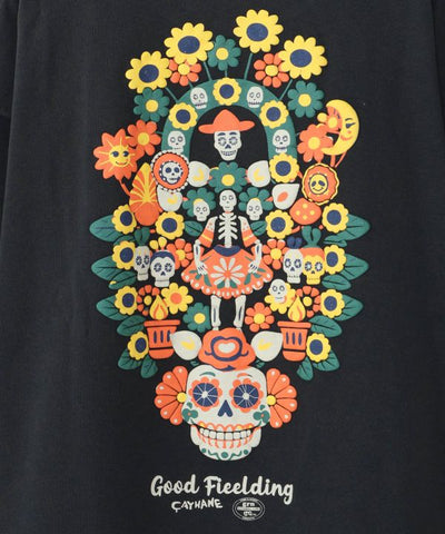 Sugar Skull Graphic Top - Amina x grn by AMINA - Ametsuchi