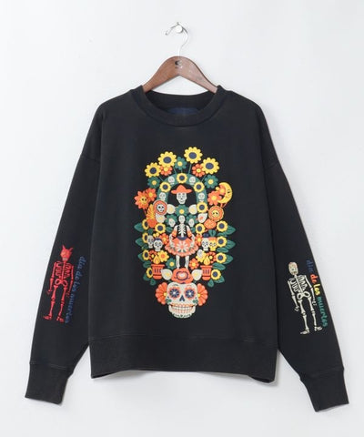 Sugar Skull Graphic Top - Amina x grn by AMINA - Ametsuchi