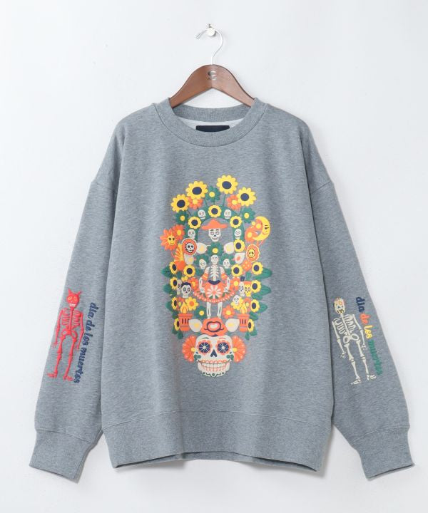 Sugar Skull Graphic Top - Size L - Amina x grn