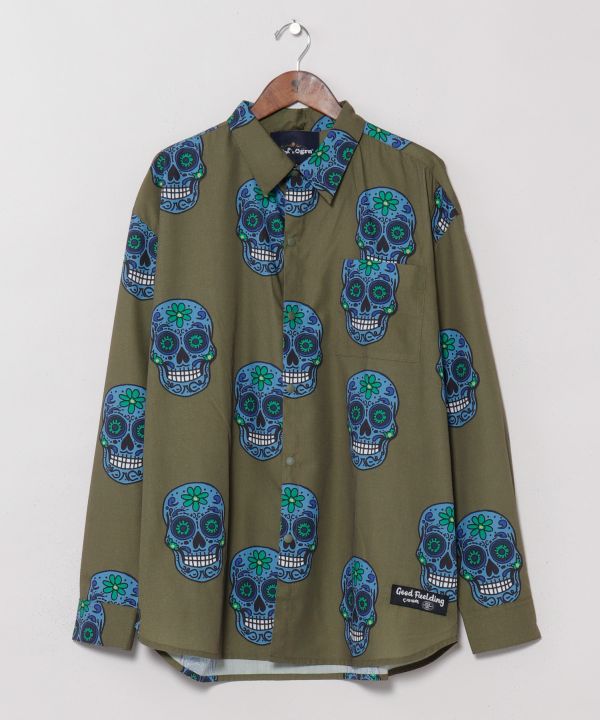 Sugar Skull Print Shirt