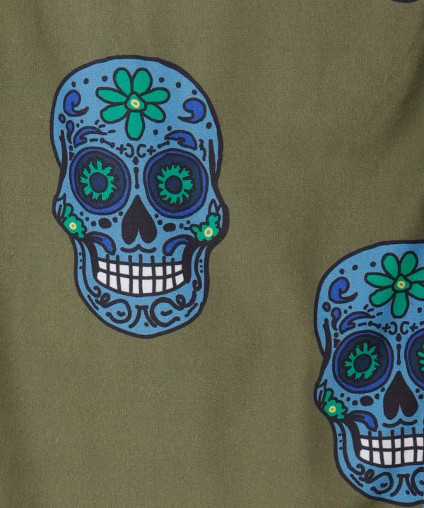 Sugar Skull Print Pants by AMINA - Ametsuchi