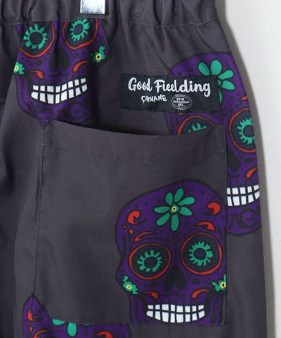 Sugar Skull Print Pants by AMINA - Ametsuchi