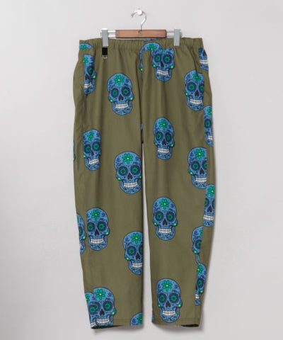 Sugar Skull Print Pants by AMINA - Ametsuchi