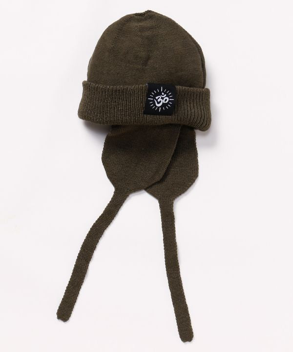 Om Motif Earflap Cap