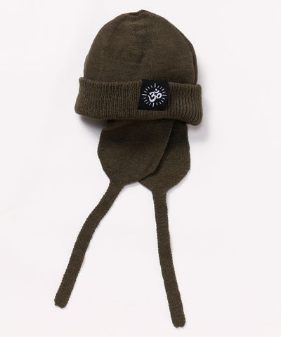 Om Motif Earflap Cap