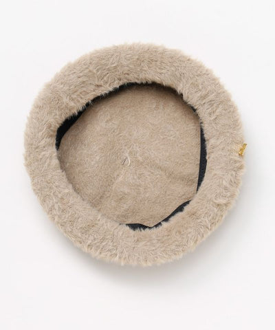 Shaggy Fabric Tile Charm Beret by 欧州航路 - Ametsuchi
