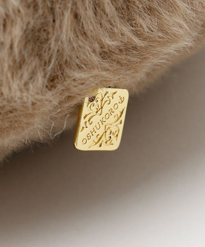 Shaggy Fabric Tile Charm Beret by 欧州航路 - Ametsuchi