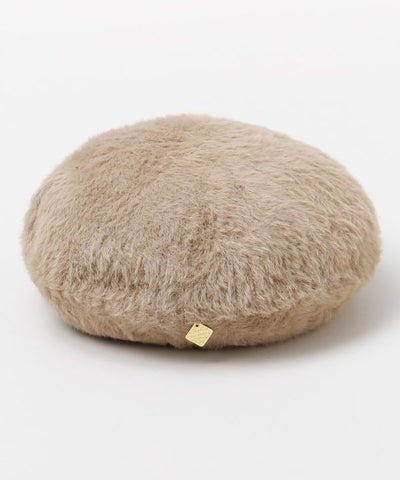 Shaggy Fabric Tile Charm Beret by 欧州航路 - Ametsuchi