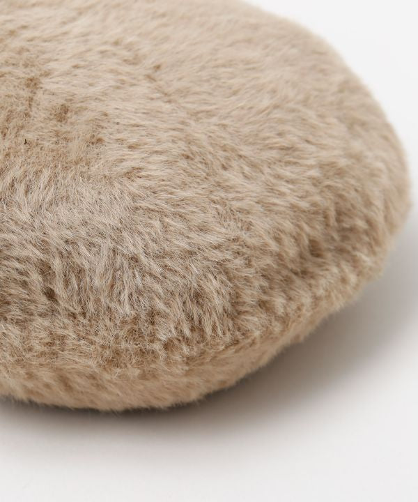 Shaggy Fabric Tile Charm Beret by 欧州航路 - Ametsuchi