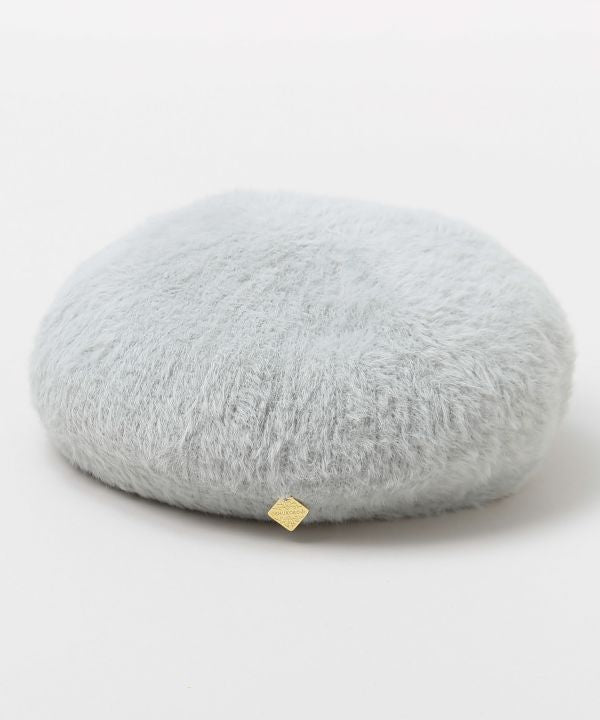 Shaggy Fabric Tile Charm Beret by 欧州航路 - Ametsuchi