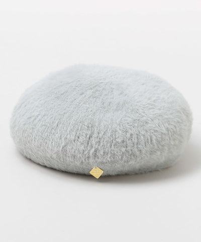 Shaggy Fabric Tile Charm Beret by 欧州航路 - Ametsuchi