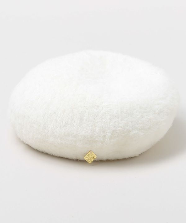 Shaggy Fabric Tile Charm Beret by 欧州航路 - Ametsuchi