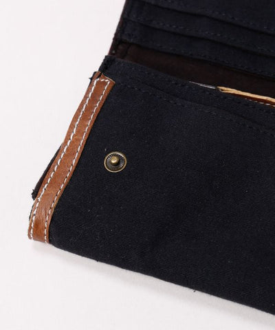 Nepalese Gheri Leather Long Wallet by AMINA - Ametsuchi