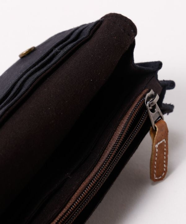Nepalese Gheri Leather Long Wallet by AMINA - Ametsuchi