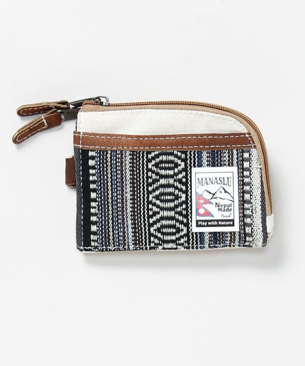 Nepalese Gheri Leather Compact Wallet by AMINA - Ametsuchi