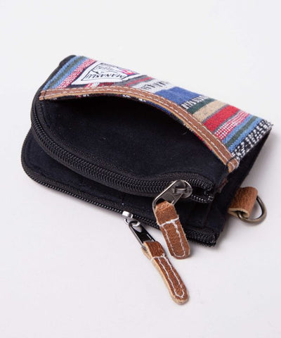 Nepalese Gheri Leather Compact Wallet by AMINA - Ametsuchi
