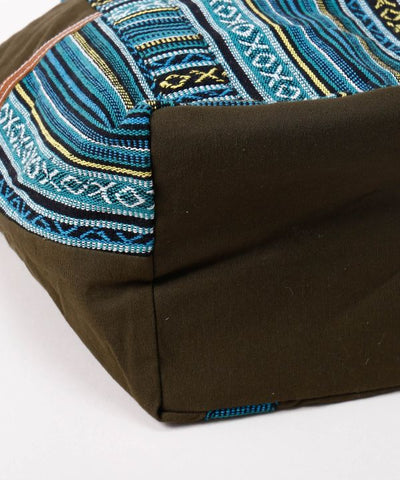 Nepalese Gheri Leather Tote Bag by AMINA - Ametsuchi