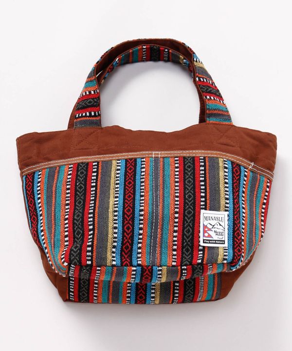 Nepalese Gheri Leather Handbag by AMINA - Ametsuchi