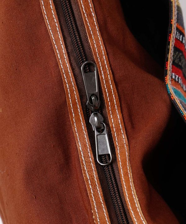 Nepalese Gheri Leather Round Shoulder Bag