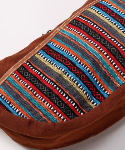 Nepalese Gheri Leather Round Shoulder Bag