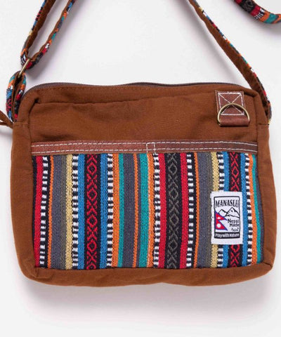 Nepalese Gheri Leather Minimal Shoulder Bag