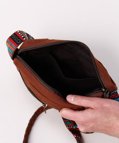 Nepalese Gheri Leather Minimal Shoulder Bag