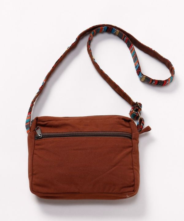 Nepalese Gheri Leather Minimal Shoulder Bag