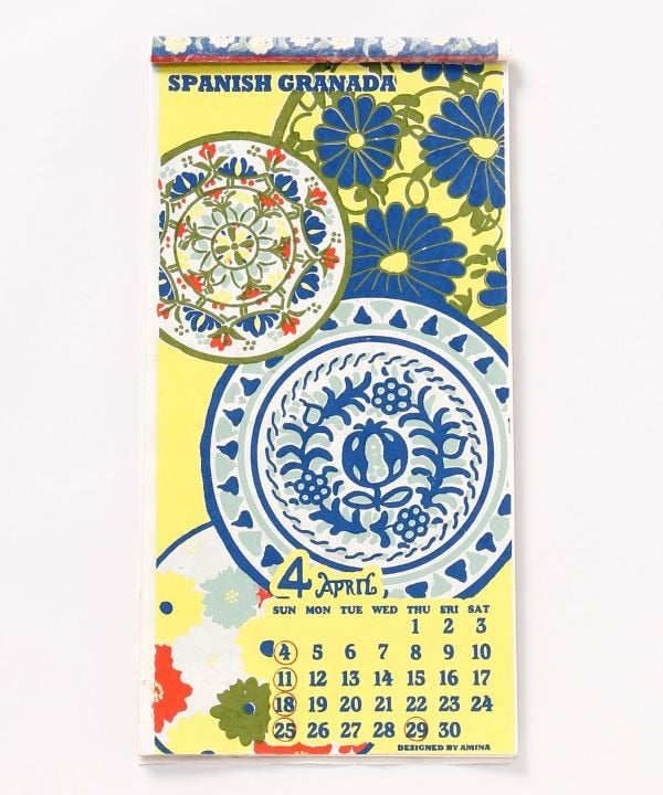 Global Folk Floral Art Calendar