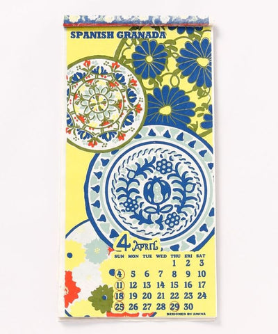 Global Folk Floral Art Calendar