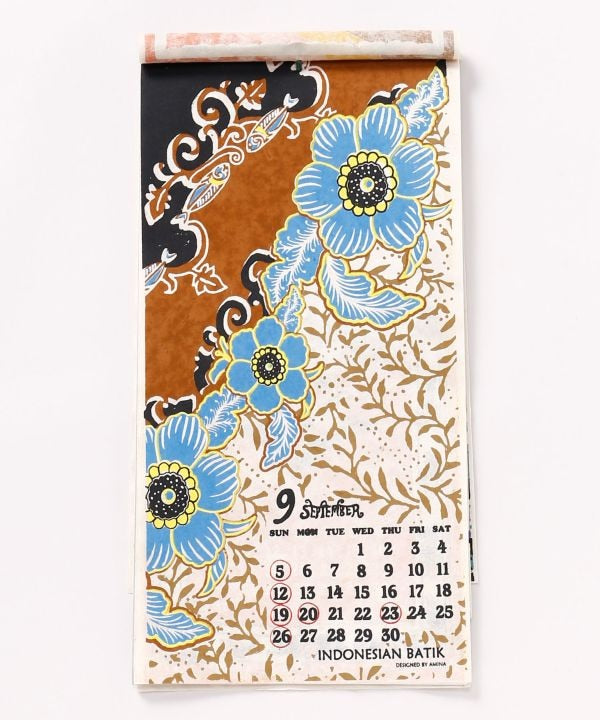 Global Folk Floral Art Calendar