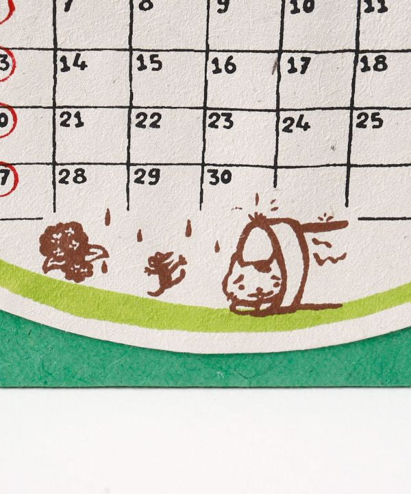 Okaka Cat Face Desk Calendar