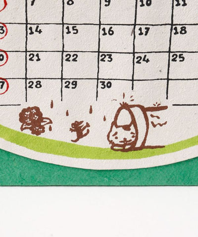 Okaka Cat Face Desk Calendar