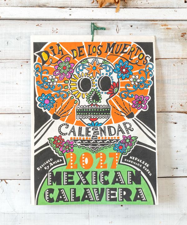 Mexican Calaveras Folk Art Calendar