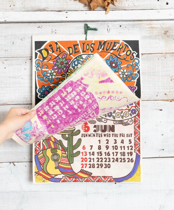 Mexican Calaveras Folk Art Calendar
