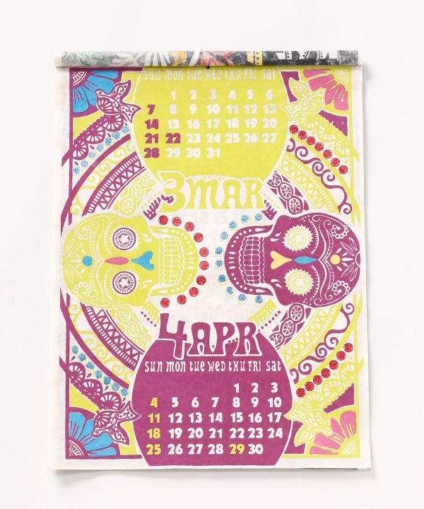 Mexican Calaveras Folk Art Calendar