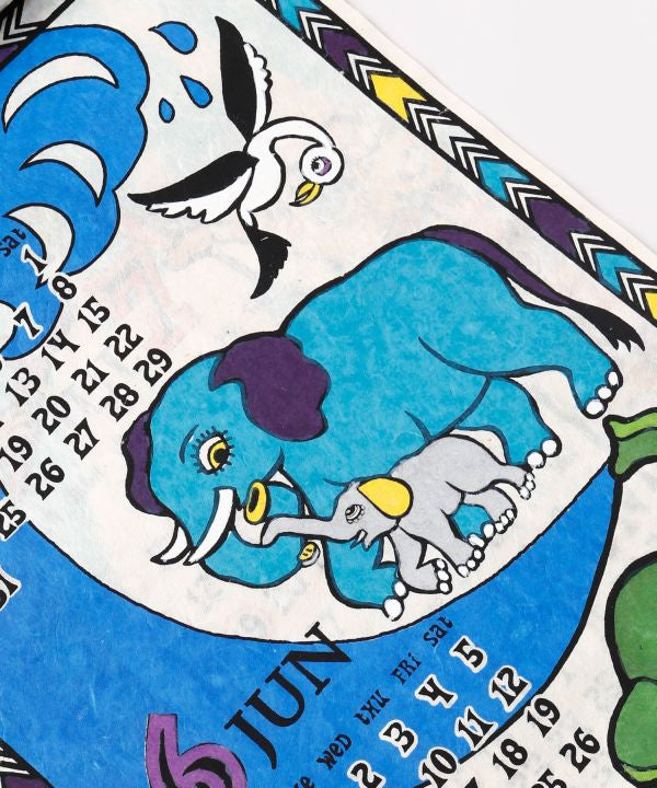 2027 Wall Calendar - Animal Pop Art Calendar by AMINA - Ametsuchi