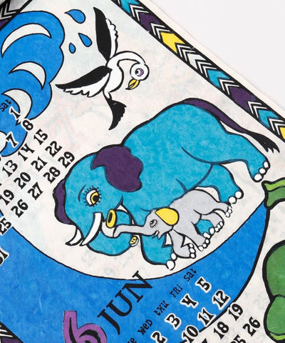 2027 Wall Calendar - Animal Pop Art Calendar by AMINA - Ametsuchi