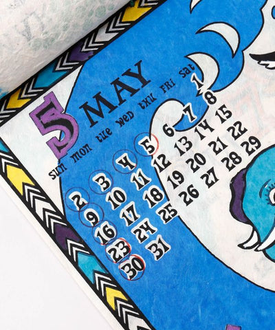 2027 Wall Calendar - Animal Pop Art Calendar by AMINA - Ametsuchi