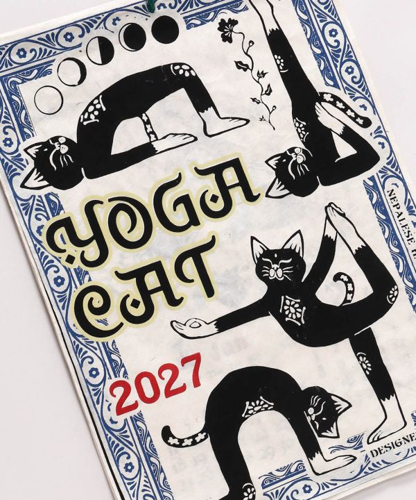 2027 Wall Calendar - Yoga Cat