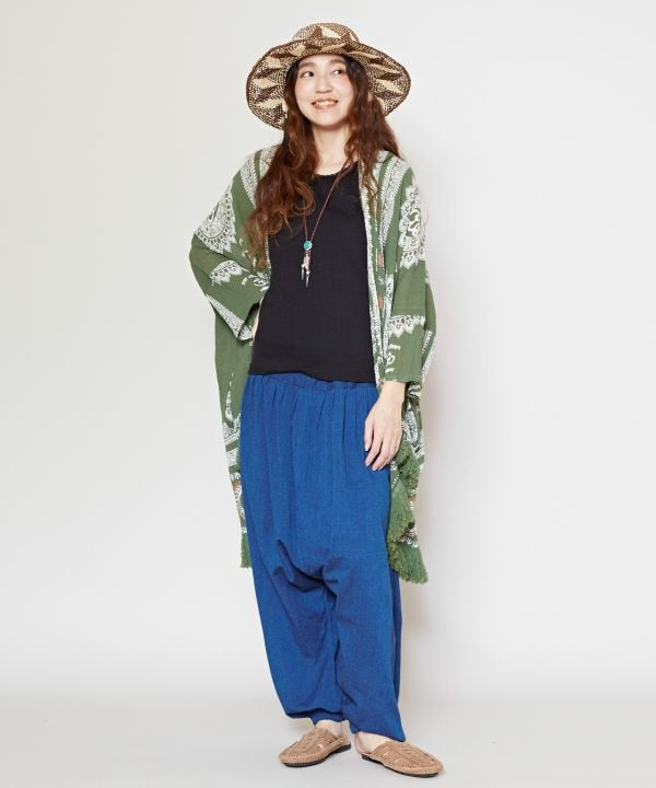 Plain Drawstring Unisex Harem Pants