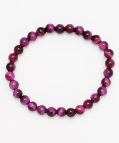 3A Grade 6mm Purple Tiger Eye Bracelet