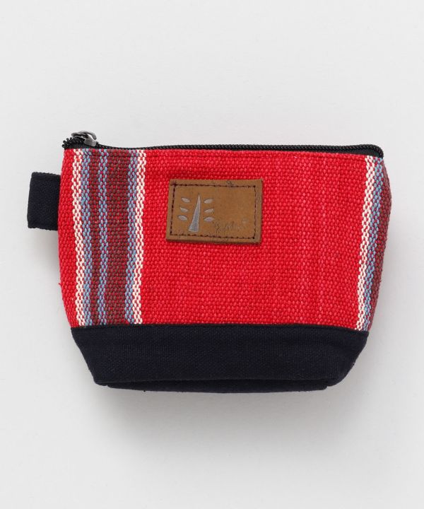 Nepalese Hand Woven Striped Pouch